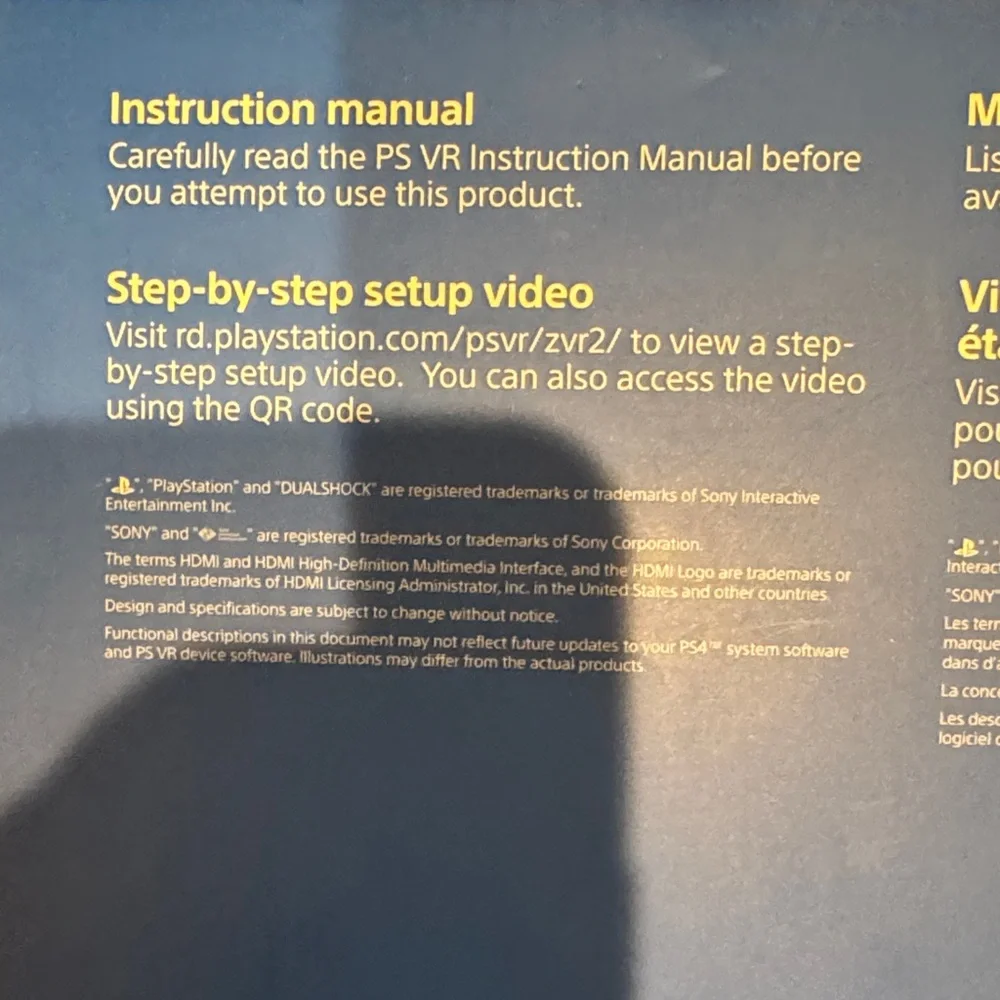 Sony PlayStation VR Guide - Blue and White
